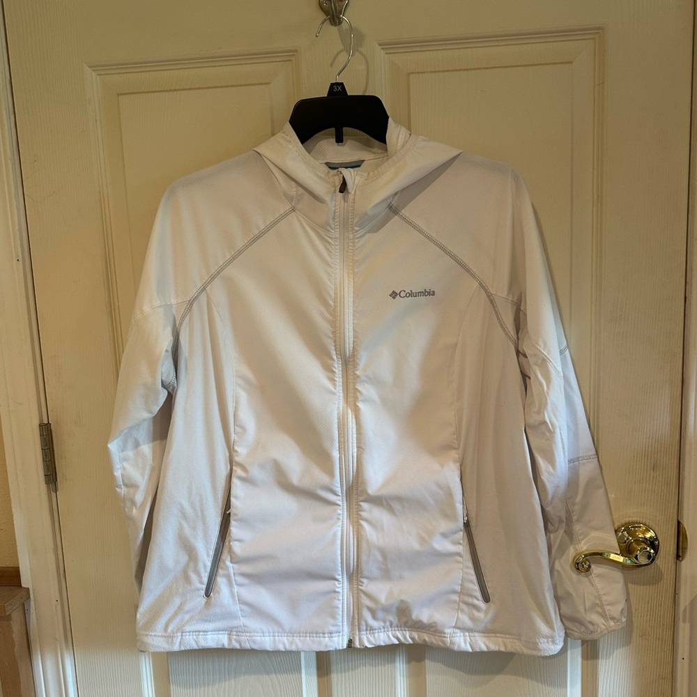 Columbia Omni-Shield Repellency Rain Windbreaker. Women’s Plus 1X